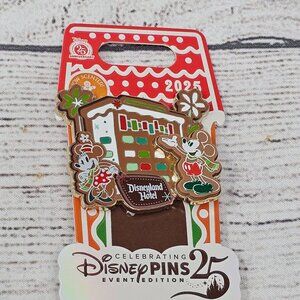 NEW! Disneyland Hotel pin from the Gingerbread House Collection 2025